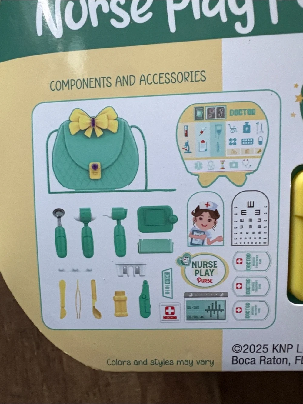 🎉NIB! Nurse Play Purse - Teal Kids Toy